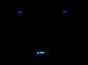Led Lève-vitre bleu Citroen C2 phase 1