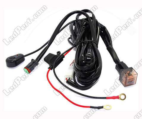 Câble D'alimentation Avec Relais Pour Barre LED Et Phare - 1 Connecteur DT - Interrupteur Mobile