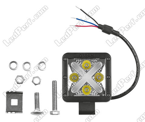 Phare de Travail LED Osram LEDriving® LIGHTBAR MX85-WD avec ses accessoires de montage