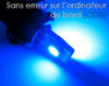LED-Lampe T10 W5W Ohne Fehler Odb - Anti-Fehler odb - Dual blau