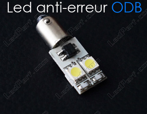 LED-Lampe BA9XS H6W ODB-Fehler weiß Xenon Effekt - Quad