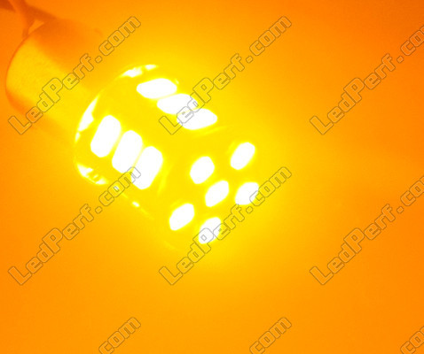 LED-Lampe blinkt RY10W BAU15S mit 21 LEDs orangefarbene