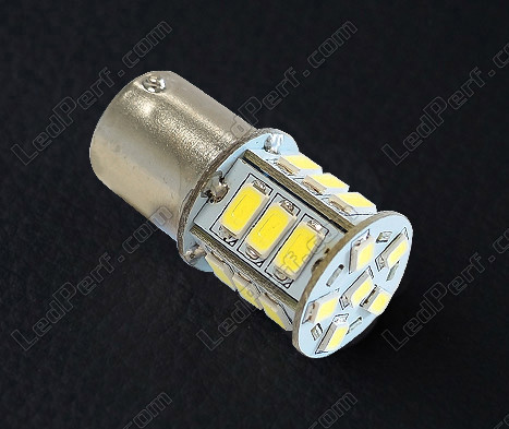 Lampe R10W bis 21 LEDs Hochleistung orangefarbene Basis BAU15S