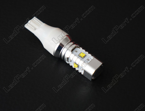 Lampe T15 CREE bis 5 LEDs Hohe Leistung + Brennglas weiße Basis W16W