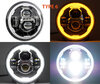 Typ 6 LED-Scheinwerfer für Derbi Cross City 125 - optisch Motorrad runde zugelassen