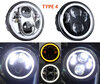 Type 4 LED-Scheinwerfer für Vespa LXV 125 - optisch Motorrad runde zugelassen