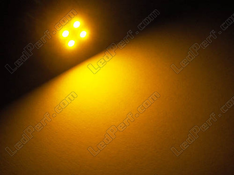 LED T10 Efficacity W5W a 5 led orangefarbene