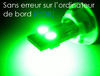 LED-Lampe T10 W5W Ohne Fehler Odb - Anti-Fehler odb - Quad grün