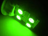 LED T10 W5W Rotation mit seitlicher Beleuchtung grün