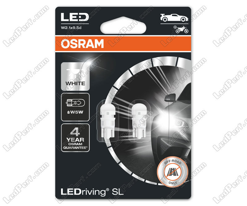 Paar Lampen W5W Osram LEDriving SL White 6000K