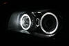 Leds blanches xenon pour angel eyes H8 BMW Serie 1 phase 2 6000K - MTEC V3.0