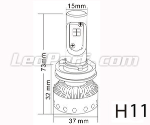 Mini LED-Lampe H11 Tuning