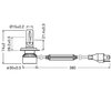 Schema von Abmessungen der LED-Lampen H4 Osram LEDriving® XTR 6000K - 64193DWXTR