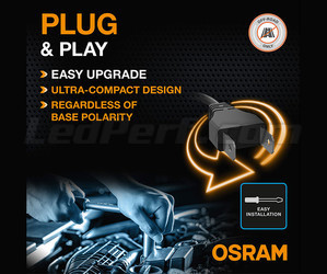 Plug-and-play-Anschluss von LED-Lampen H4 Osram LEDriving® XTR 6000K - 64193DWXTR