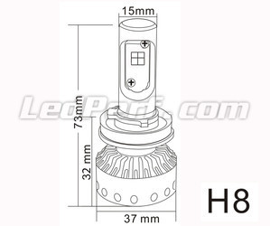 Mini LED-Lampe H8 Tuning