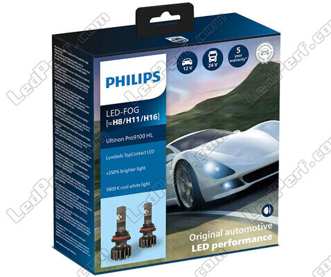 H8 LED-Lampen-Kit PHILIPS Ultinon Pro9100 +350% 5800K - 1LUM11366U91X2