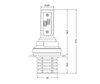 LED-Lampen-Kit HB1 (9004) Nano Technology – Abmessungen ultra-kompakt