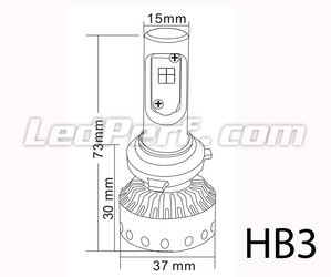 Mini LED-Lampe HB3 Tuning