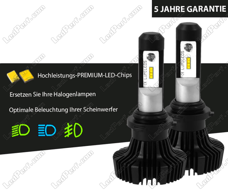 Kit HB4 9006 Hochleistungs-LED für Scheinwerfer - 5 Jahre Garantie