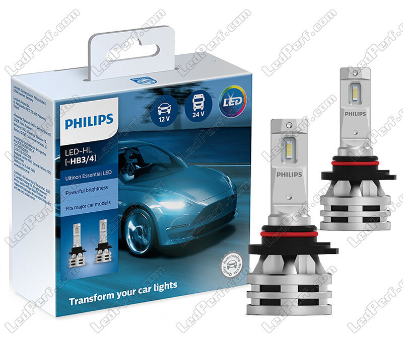 2 x LED-Lampen HB4 (9006) PHILIPS Ultinon Essential LED 6500K