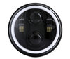 Optique moto Full LED Noire pour phare rond 5.75 pouces - Type 4