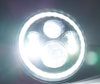 Optique Moto Full LED Chromé Pour Phare Rond 7 Pouces - Type 5 Eclairage Blanc Pur