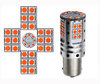 Ampoule P21W LED Haute Puissance Orange Leds R5W P21W P21 5W PY21W Leds Oranges Culot BAU15S BA15S