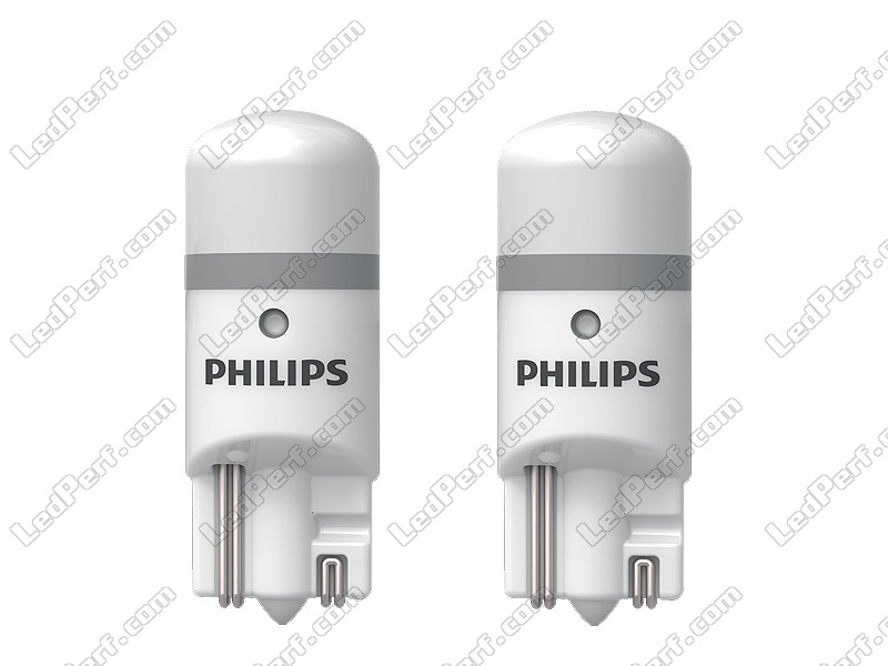 2x W5W LED Philips Ultinon Pro6000 Homologuées en Europe