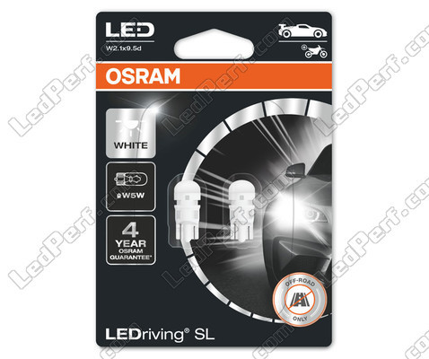 Pack de 2 ampoules W5W T10 Osram LEDriving SL White 6000K