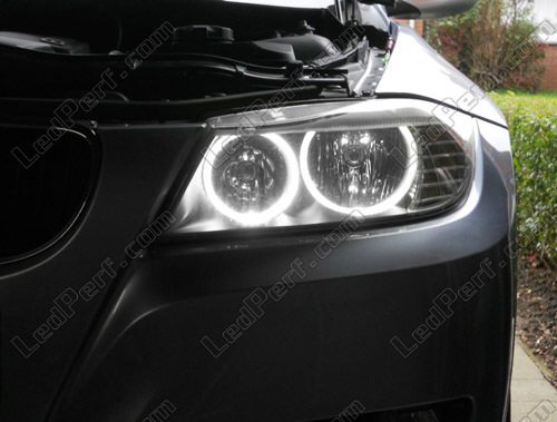 Pack Angel-Eyes-LEDs (Ringe) V2 für BMW Serie 3 (E90) Phase 2 (LCI