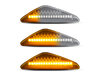 Beleuchtung der sequentiellen LED-Seitenblinker in transparent für BMW X5 (E70)