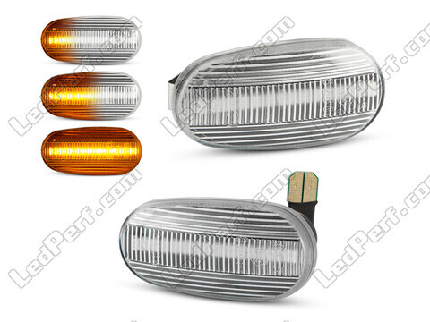 Sequentielle LED-Seitenblinker für Fiat Bravo 2 - Klare Version