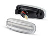 Seitenansicht der sequentiellen LED-Seitenblinker für Fiat Grande Punto / Punto Evo - Transparente Version