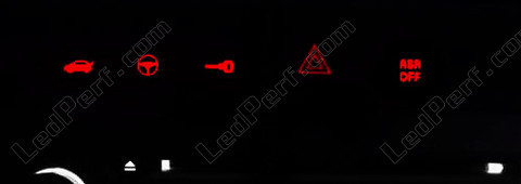 LED-Beleuchtung Tasten Konsole rot Fiat Great Punto Evo