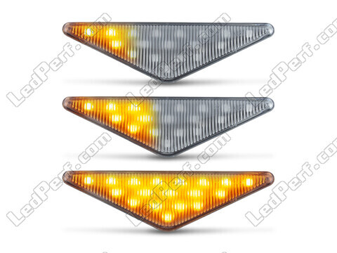 Beleuchtung der sequentiellen LED-Seitenblinker in transparent für Ford Focus MK1