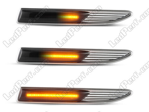 Beleuchtung der dynamischen LED-Seitenblinker in schwarz für Ford Mondeo MK4