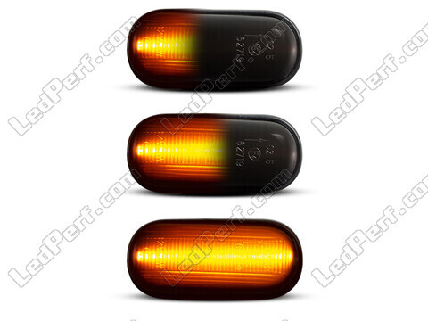 Beleuchtung der dynamischen LED-Seitenblinker in schwarz für Honda Prelude 5G