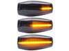 Beleuchtung der dynamischen LED-Seitenblinker in schwarz für Hyundai Getz
