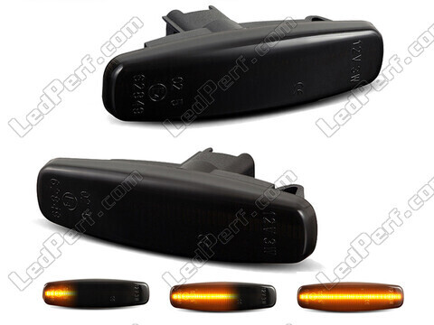 Dynamische LED-Seitenblinker für Infiniti QX70 - Rauchschwarze Version