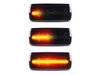 Beleuchtung der dynamischen LED-Seitenblinker in schwarz für Jeep Commander (XK)
