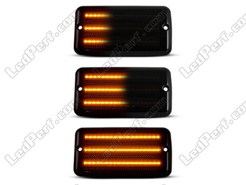 Beleuchtung der dynamischen LED-Seitenblinker in schwarz für Jeep Wrangler II (TJ)