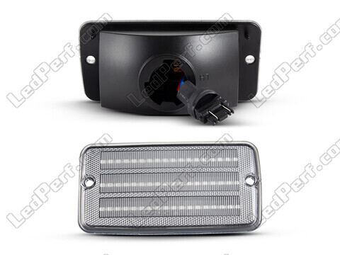 Stecker der sequentiellen LED-Seitenblinker für Jeep Wrangler II (TJ) - Transparente Version