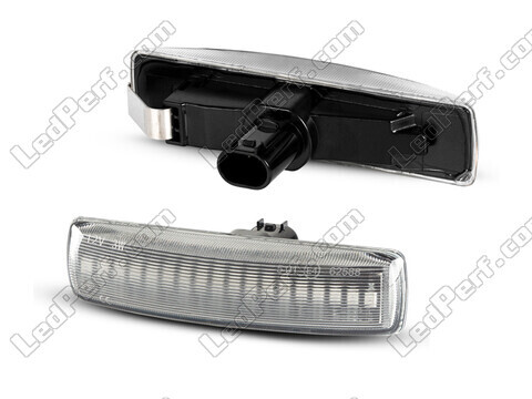 Seitenansicht der sequentiellen LED-Seitenblinker für Land Rover Freelander II - Transparente Version
