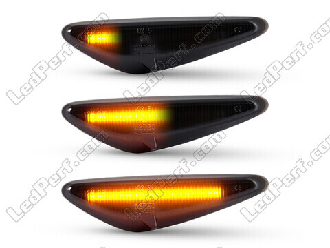 Beleuchtung der dynamischen LED-Seitenblinker in schwarz für Mazda MX-5 phase 4