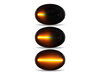 Beleuchtung der dynamischen LED-Seitenblinker in schwarz für Mini Cabriolet III (R57)
