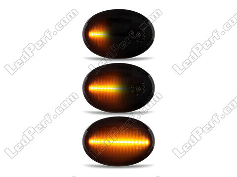 Beleuchtung der dynamischen LED-Seitenblinker in schwarz für Mini Clubman (R55)