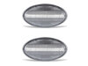 Frontansicht der sequentiellen LED-Seitenblinker für Mini Cooper II (R50 / R53) - Transparente Farbe