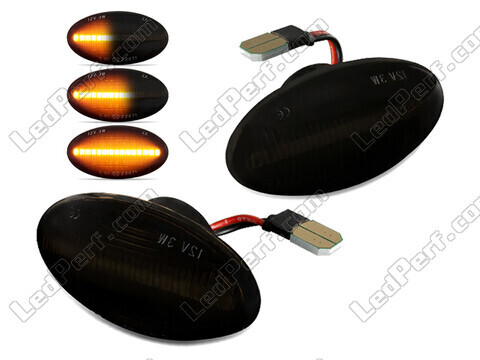 Dynamische LED-Seitenblinker für Mini Cooper II (R50 / R53) - Rauchschwarze Version