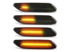 Beleuchtung der dynamischen LED-Seitenblinker in schwarz für Mini Paceman (R61)