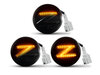 Beleuchtung der dynamischen LED-Seitenblinker in schwarz für Nissan 370Z